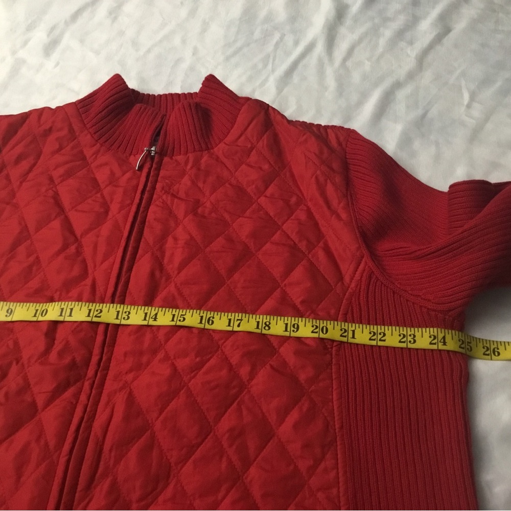 Croft & Barrow Vibrant Red Ribbed Knit Top - Picture 3 of 16